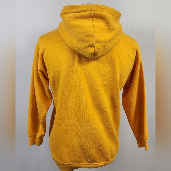 Forever 21 Men's Canary Yellow Pullover Hoody Sweatshirt Outerwear, sz SM - Picture 3 of 15